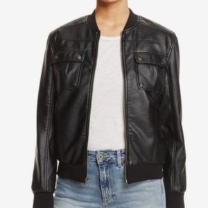 Cupcakes and Cashmere Dugan Leather Bomber